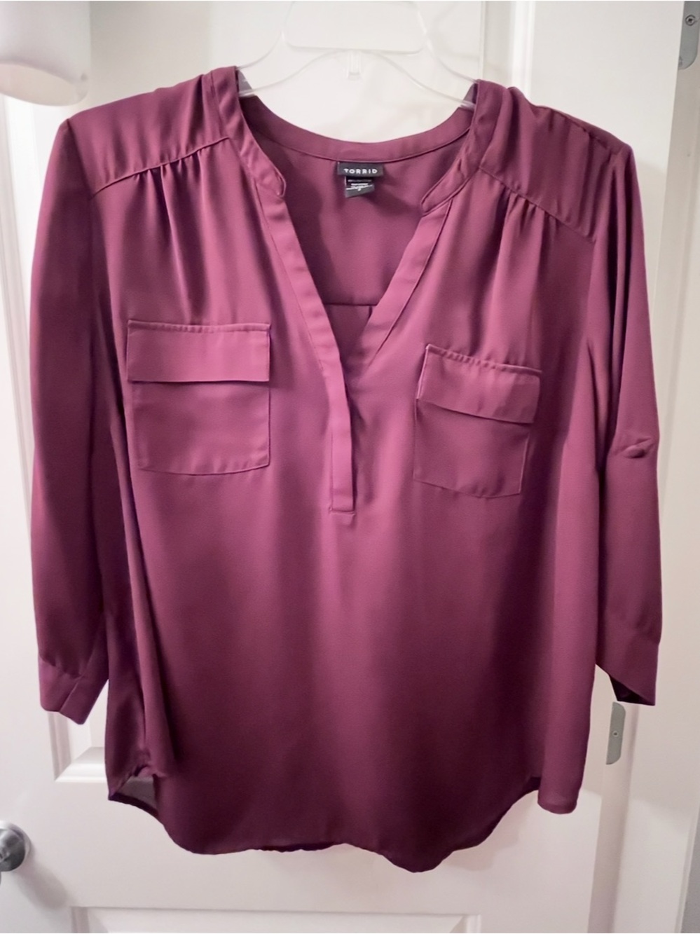 Torrid Deep Wine Harper Blouse